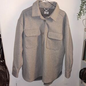Ardene Light Gray Shirt Jacket